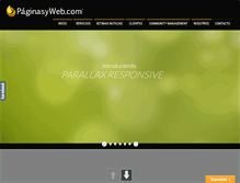 Tablet Screenshot of paginasyweb.com